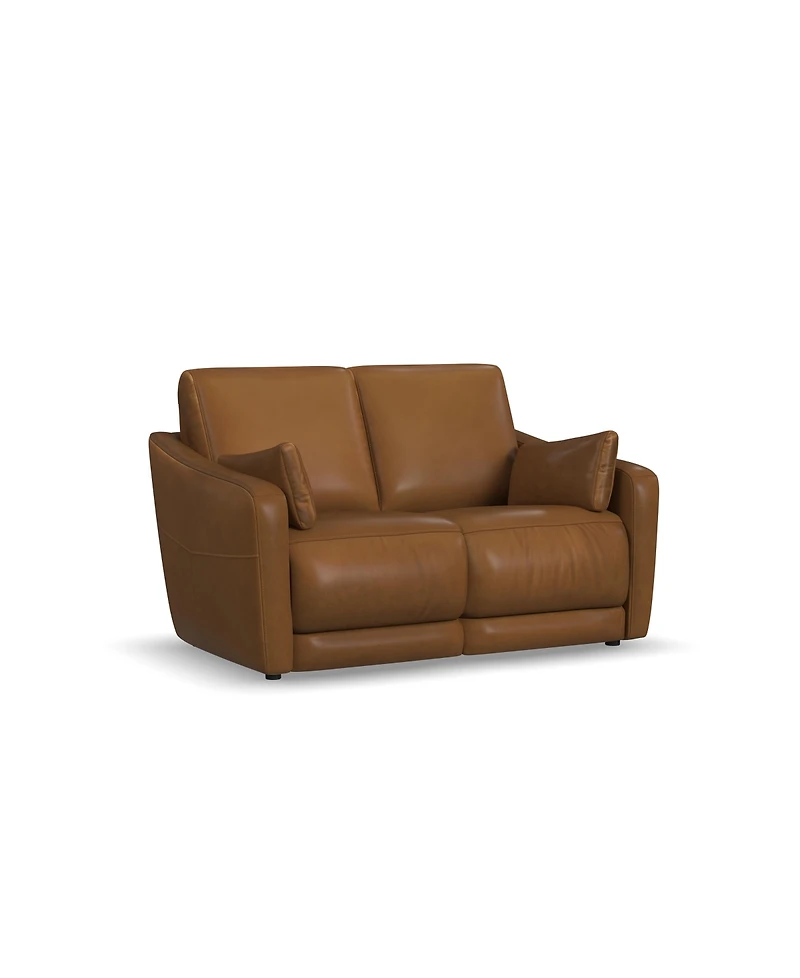 Flexsteel 62" Leather Brinley Inclining Loveseat