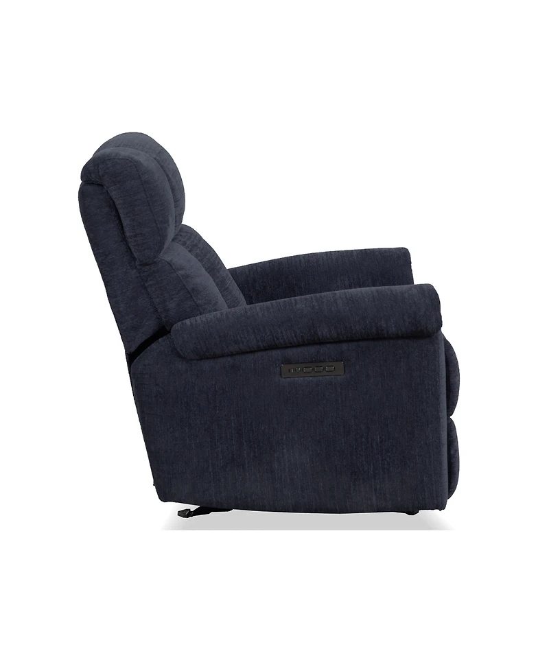 Flexsteel 34" Clint Power Gliding Recliner with Headrest Lumbar