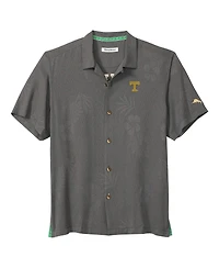 Tommy Bahama Men's Gray Tennessee Volunteers Catch of the Day Camp IslandZone Button-Up Shirt