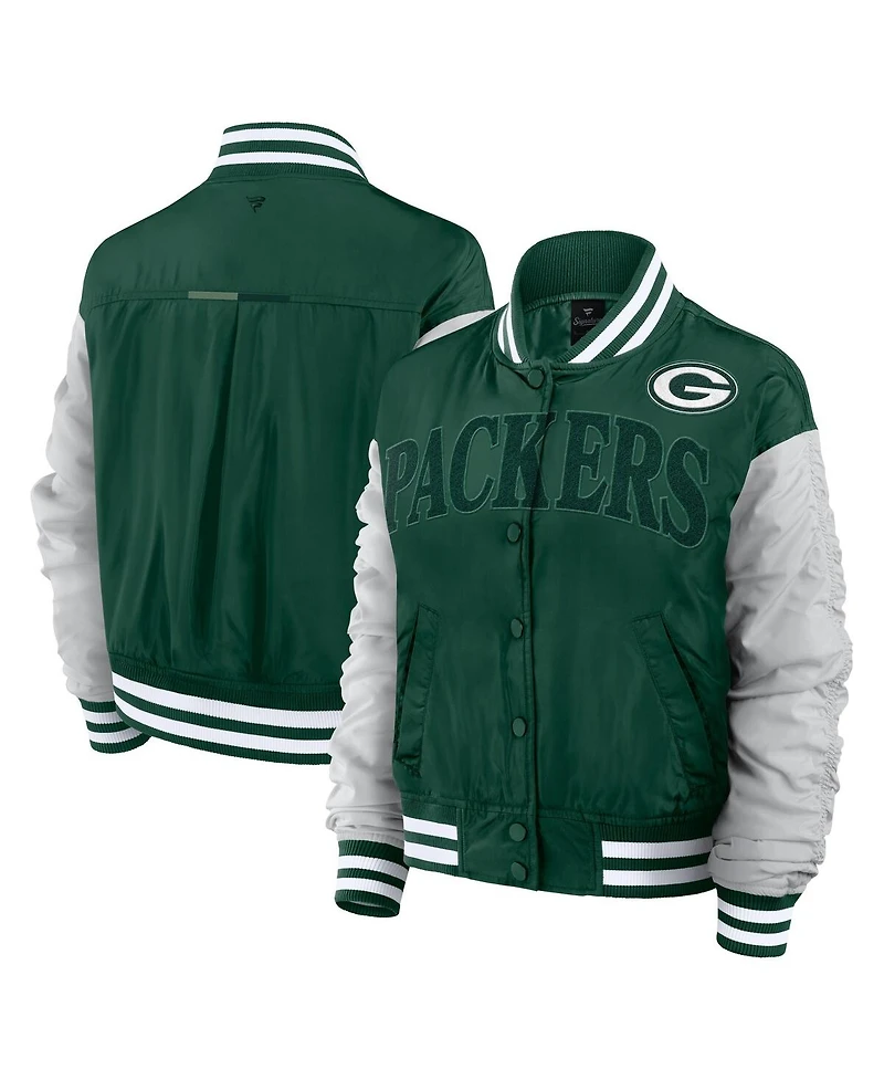 Fanatics Women's Green Bay Packers Elements Wave Full-Snap Jacket