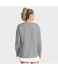 Fanatics Women's Heather Gray New England Patriots Hometown Legacy Long Sleeve T-Shirt