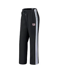 Wear by Erin Andrews Women's Black New York Giants Color-Block Straight Leg Pants