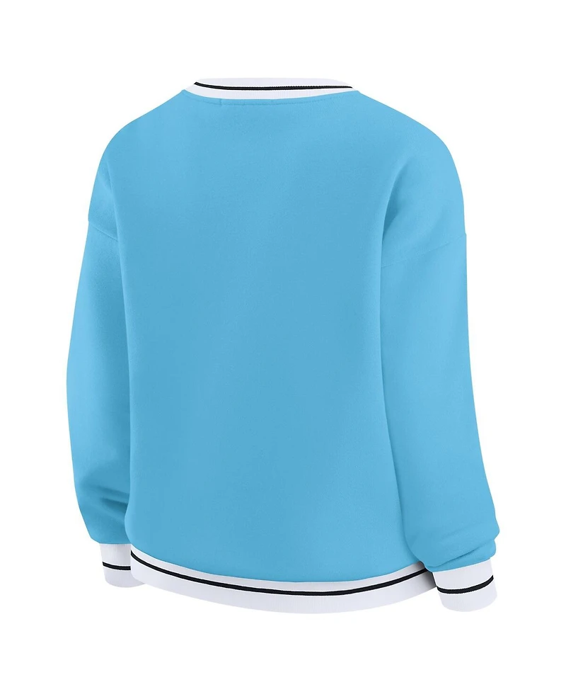 Wear by Erin Andrews Women's Carolina Blue North Tar Heels Seal Sweatshirt