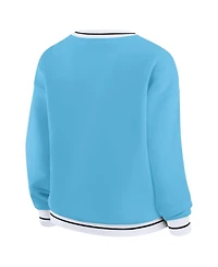 Wear by Erin Andrews Women's Carolina Blue North Tar Heels Seal Sweatshirt