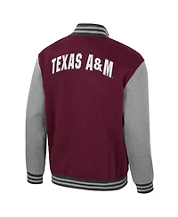 Colosseum Men's Maroon Texas A&M Aggies Ambi-Turner Full-Zip Varsity Jacket