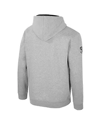 Colosseum Men's Heather Gray Michigan State Spartans Oorah Oht Military Appreciation Pullover Hoodie