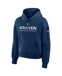 Fanatics Women's Deep Sea Blue Seattle Kraken Authentic Pro Primary Pullover Hoodie