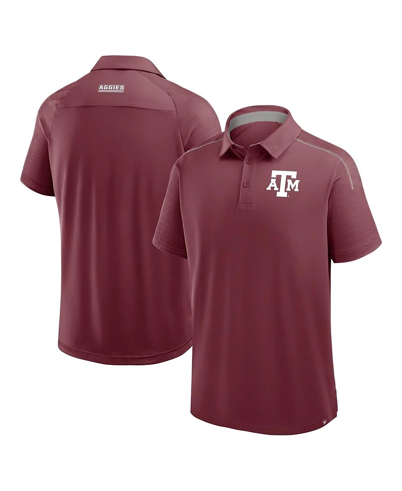 Fanatics Men's Maroon Texas A&M Aggies Take the Lead Defender Raglan Polo Shirt