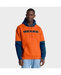 Fanatics Men's Orange Chicago Bears Helmet Pullover Hoodie