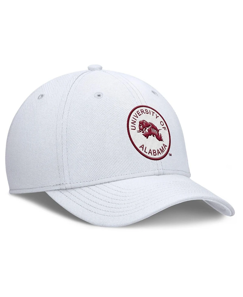 Nike Men's White Alabama Crimson Tide Rise Academic Dri-fit Flex Hat