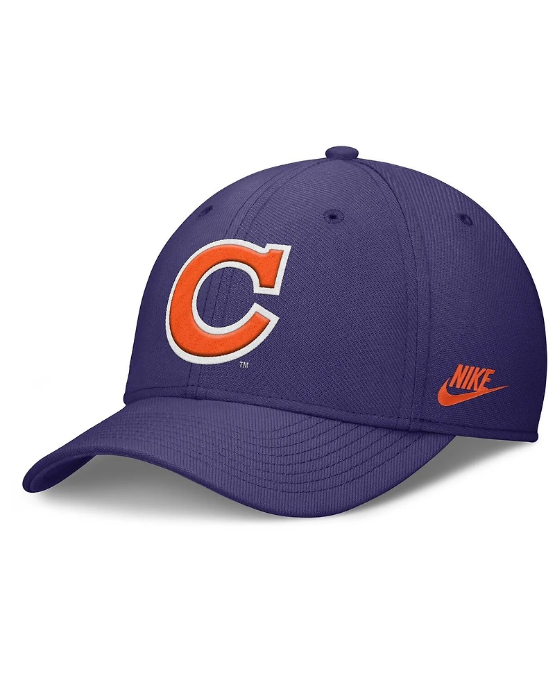 Nike Men's Purple Clemson Tigers Rise Academic Dri-fit Flex Hat