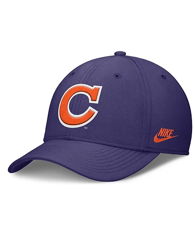 Nike Men's Purple Clemson Tigers Rise Academic Dri-fit Flex Hat