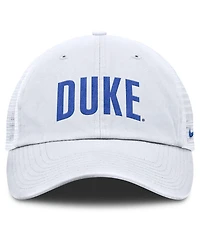Nike Men's White Duke Blue Devils Club Campus Trucker Adjustable Hat