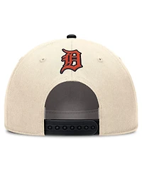 Nike Men's Natural/Black Detroit Tigers Cooperstown Collection Rise Adjustable Hat