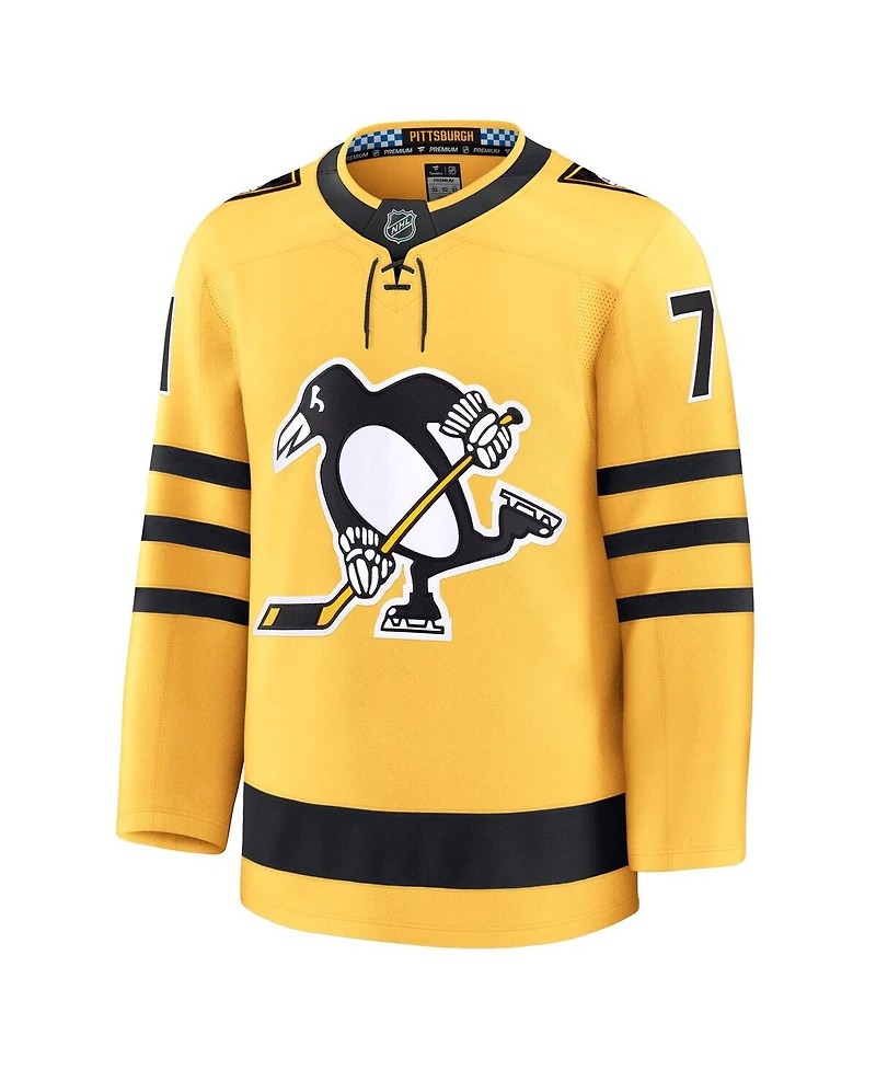 Fanatics Men's Evgeni Malkin Gold Pittsburgh Penguins Alternate Premium Player Jersey