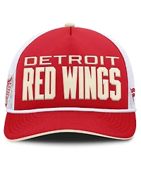 Fanatics Men's Red Detroit Red Wings Centennial Foam Front Adjustable Trucker Hat