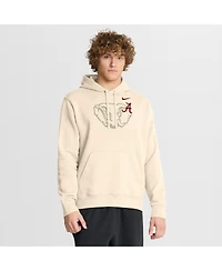 Nike Men's Cream Alabama Crimson Tide Campus Shadow Hoodie