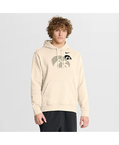 Nike Men's Cream Iowa Hawkeyes Campus Shadow Hoodie