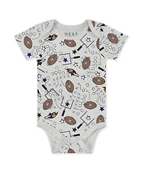 Wear by Erin Andrews Baby Boys and Girls Newborn 3-Piece Baltimore Ravens Turn Me Around Bodysuits Pant Set