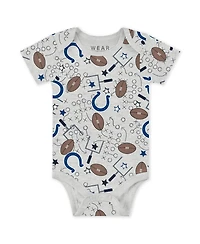 Wear by Erin Andrews Baby Boys and Girls Newborn 3-Piece Indianapolis Colts Turn Me Around Bodysuits Pant Set