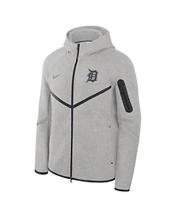 Nike Men's Heather Charcoal Detroit Tigers Tech Fleece Windrunner Full-Zip Hoodie Jacket