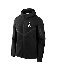 Nike Men's Black Los Angeles Dodgers Tech Fleece Windrunner Full-Zip Hoodie Jacket