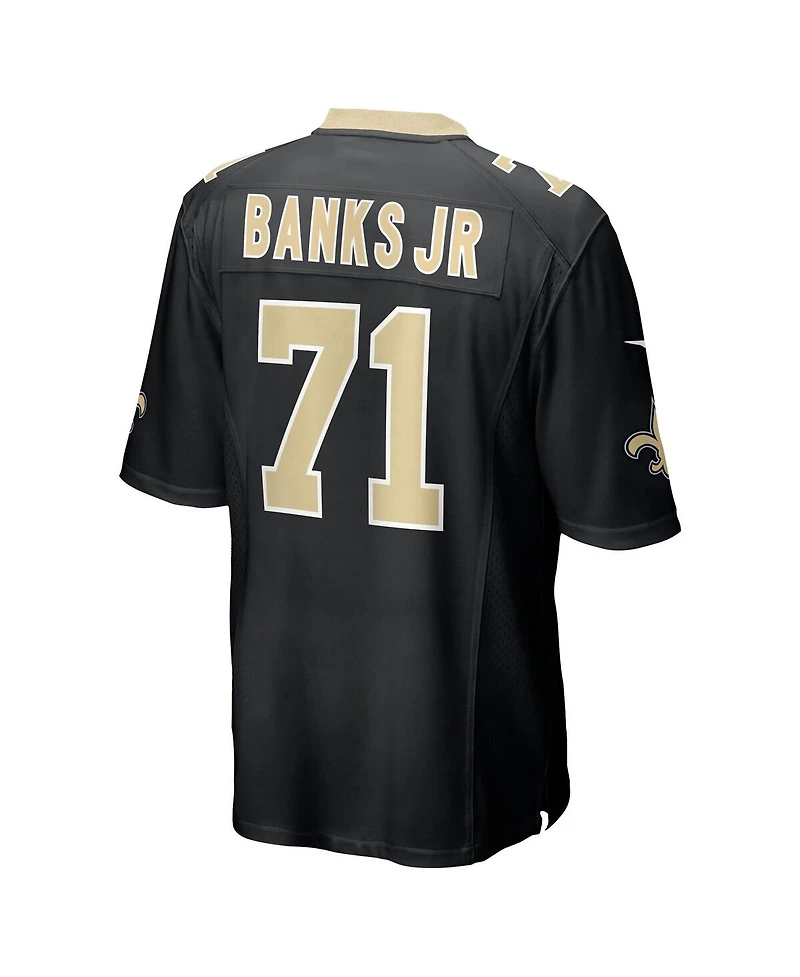 Nike Men's Kelvin Banks Jr. Black New Orleans Saints 2025 Nfl Draft First Round Pick Game Jersey