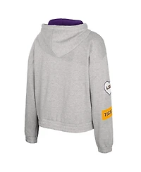 Colosseum Women's Gray Lsu Tigers Alfie Full-Zip Hoodie Jacket