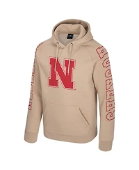 Colosseum Men's Tan Nebraska Huskers Big Break Raglan Hoodie