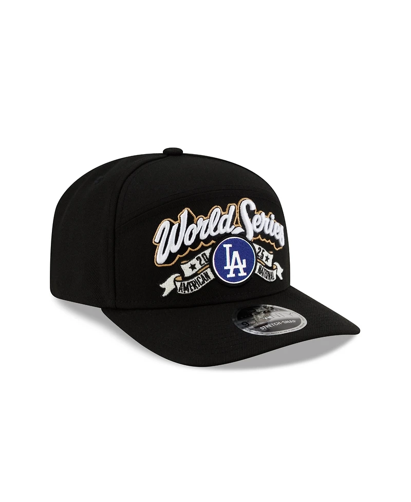 New Era Men's Black Los Angeles Dodgers 2025 National League Champions Locker Room 9SEVENTY Adjustable Hat