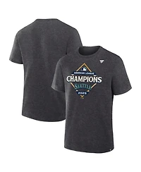 Fanatics Men's Heather Charcoal Seattle Mariners 2025 American League Champions Locker Room T-Shirt