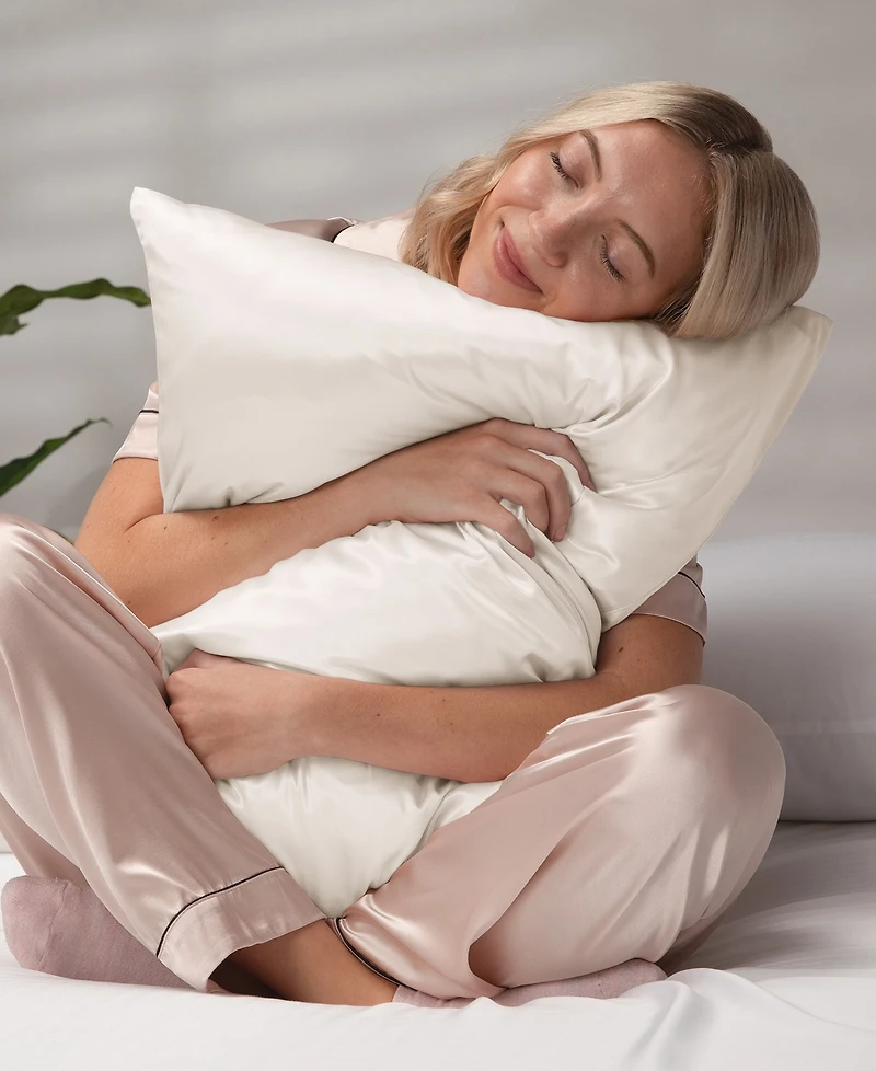 ienjoy Home Momme Mulberry Silk Pillowcase, Standard