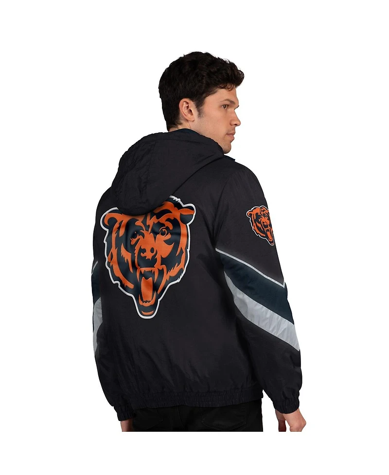 Starter Men's Black/Navy Chicago Bears Thursday Night Gridiron Full-Zip Jacket
