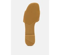 Madeleine Metal Rings Flat Slides