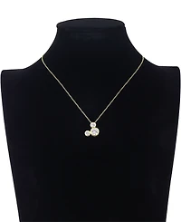 Disney Mickey Mouse Cubic Zirconia Pendant Necklace and Earring Set
