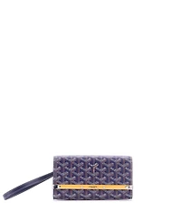 Pre-Owned Goyard Mini Monte Carlo Clutch Coated Canvas
