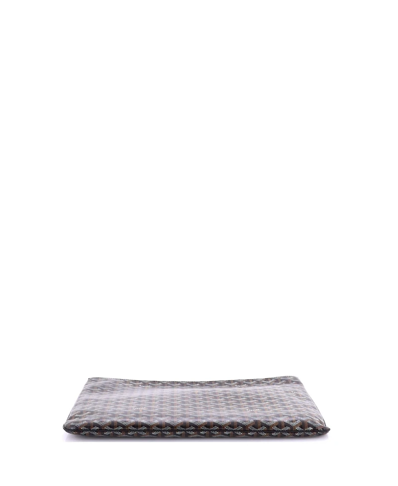 Pre-Owned Goyard Gm Senat Zip Pouch Coated Canvas