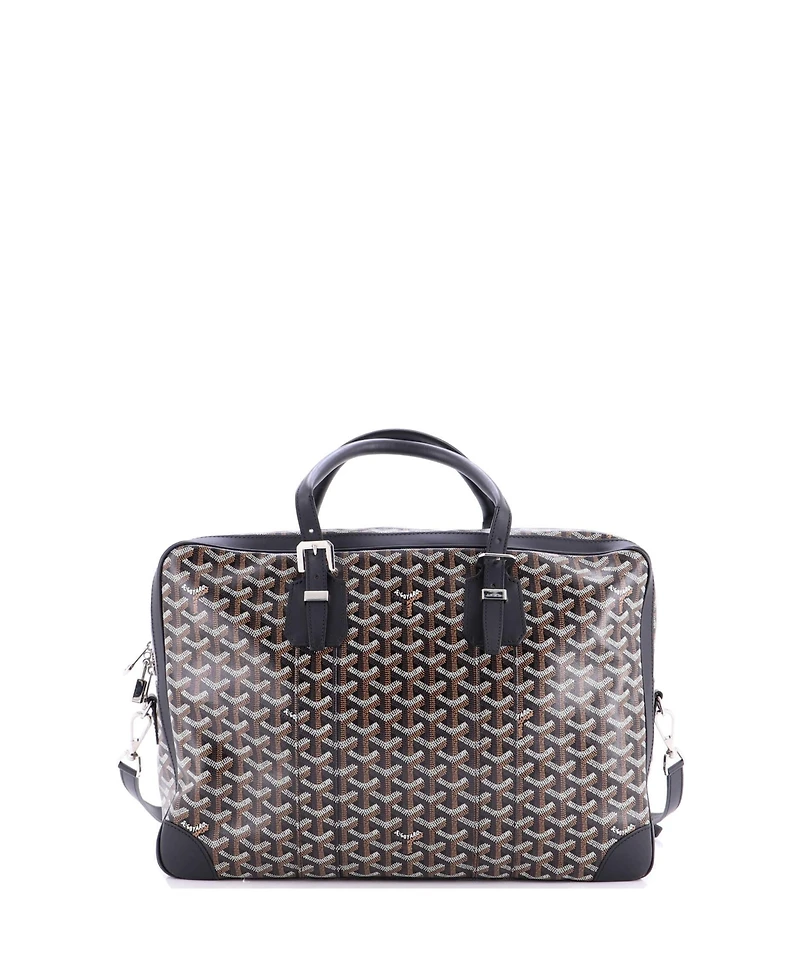 Pre-Owned Goyard Mm Ambassade Briefcase Coated Canvas