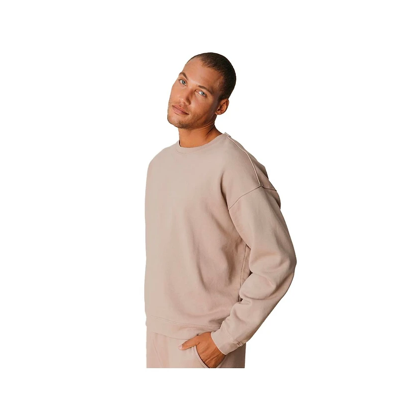 Ocio Big & Tall Men s Organic Cotton Teddy Oversized Crewneck