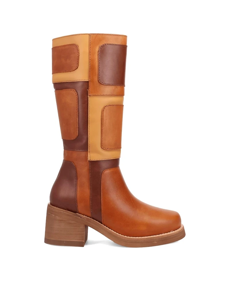 Dingo Women's Patches Leather Boot