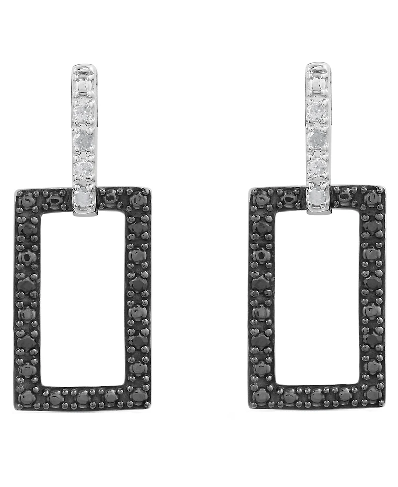 Macy's Diamond Post Back Earrings (1/6 ct. t.w.) in Sterling Silver