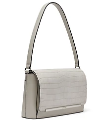 Macy's Alia Croc Magnetic Snap Shoulder Bag