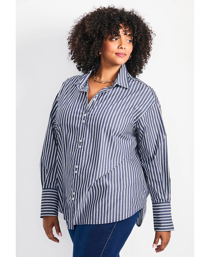 Avenue Women's Breanna Classic Poplin Shirt