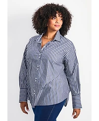 Avenue Women's Breanna Classic Poplin Shirt