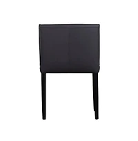 Rigel Full-Grain Leather Dining Chair, Gray (Set of 2