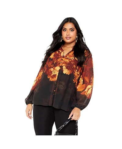 Avenue Women's Iris Placement Shirt