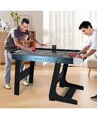 56 Inch Air Hockey Table with Powerful 12V Motor and Led Digital Scoreboard