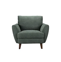 Burnside Contemporary Upholstered Chair, Green