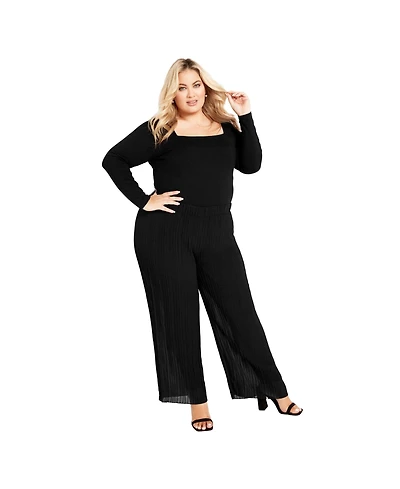 Avenue Women's Victoria Pleated Pull On Pant