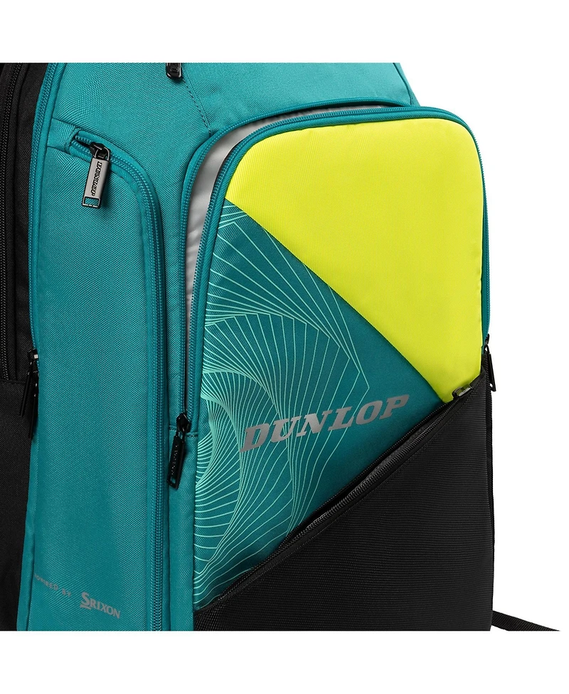 Dunlop Sx Performance Tennis Backpack - Blk/Yellow/Teal